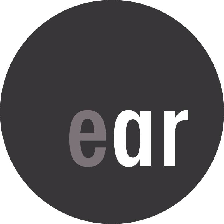 Journal logo: a full grey circle with EAR in grey and white.